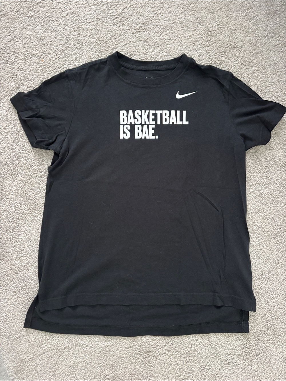 Nike Black 'Basketball Is Bae' Short Sleeve Tee